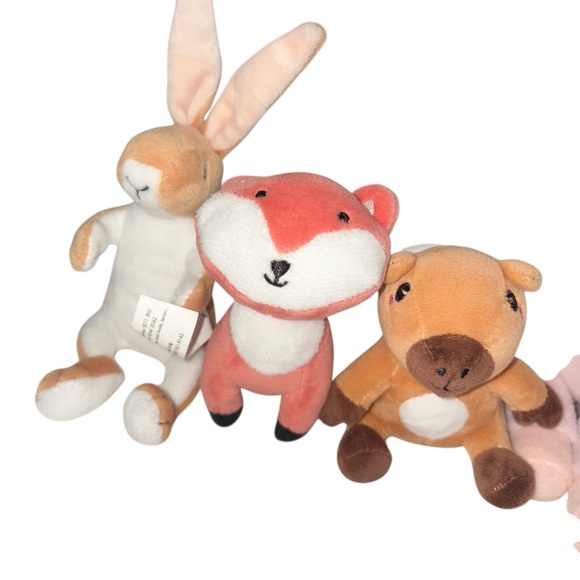 Set of Four small Plush Animal Toys - Picture 3 of 6